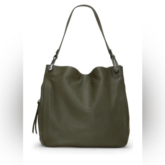 Vince Camuto Pebble Leather Pine Forest Hobo Bag - Picture 1 of 16